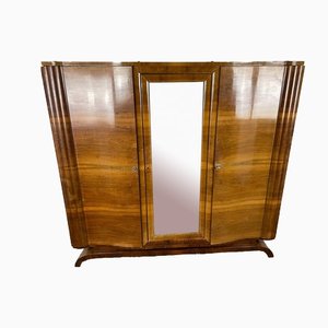 Art Deco Wood Wardrobe-VMP-1170040