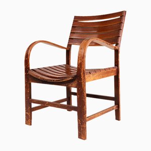 Art Deco Wooden Armchair, 1930s-YSY-1797486