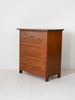 Art Deco Wooden Chest of Drawers, 1940s-QWP-2042075