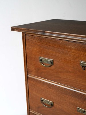 Art Deco Wooden Chest of Drawers, 1940s-QWP-2042075