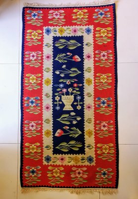 Art Deco Wool Kilim Rug, 1930s, Set of 2-FSD-827173