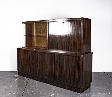 Art Deco Writing Dresser with Table in the Style of Bruno Paul, 1930s, Set of 2-VLO-1343797