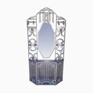 Art Deco Wrought Iron Cloakroom by Edgar-William Brandt, 1930s-AWH-1733155