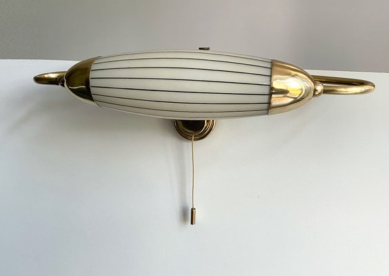 Art Deco Zeppelin Design Sconce, 1930s-GUT-2017207