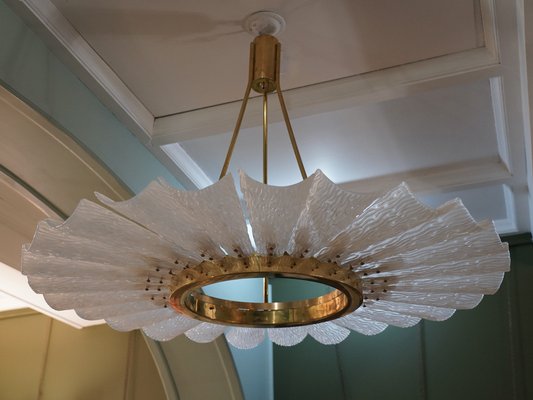 Art Glass and Murano Glass Chandelier, 1970s-UH-1816614