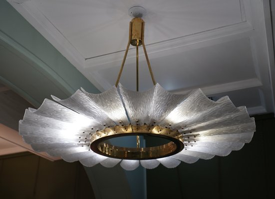 Art Glass and Murano Glass Chandelier, 1970s-UH-1816614