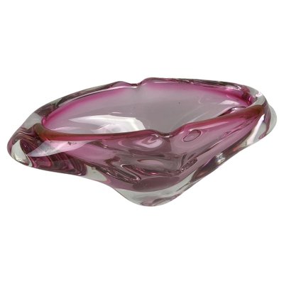 Art Glass Ashtray, Czechoslovakia, 1960s-TZ-1422363