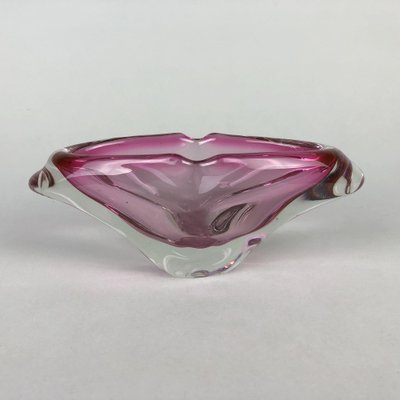 Art Glass Ashtray, Czechoslovakia, 1960s-TZ-1422363