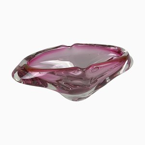 Art Glass Ashtray, Czechoslovakia, 1960s-TZ-1422363