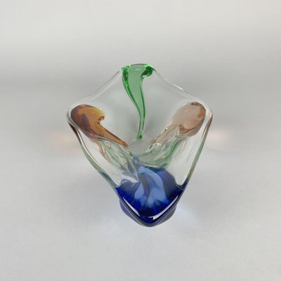 Art Glass Bowl by Frantisek Zemek for Mstisov Glassworks, Rhapsody Collection, 1950s-TZ-753441