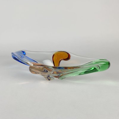 Art Glass Bowl by Frantisek Zemek for Mstisov Glassworks, Rhapsody Collection, 1950s-TZ-753441