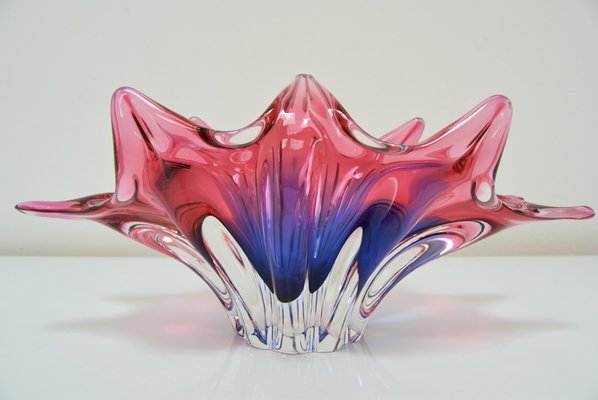 Art Glass Bowl by Josef Hospodka for Chribska, 1960s-TZ-970539