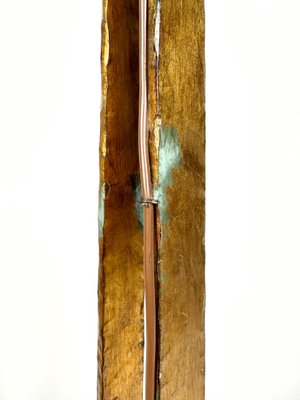 Art Glass Brutalist Iron Floor Lamp by Albano Poli for Poliarte, Italy ,1970s-LYQ-1423591