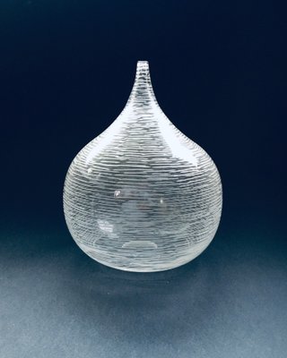 Art Glass Fluted Vase, 1970s-RQV-1094416