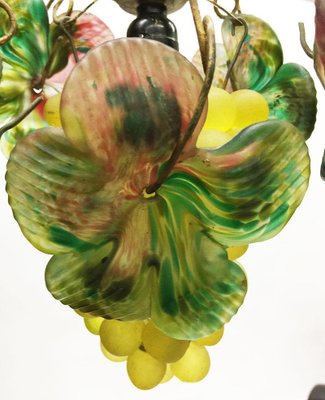 Art Glass Grape Pendant Lamp, 20th Century-UCH-1224624