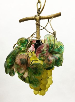 Art Glass Grape Pendant Lamp, 20th Century-UCH-1224624