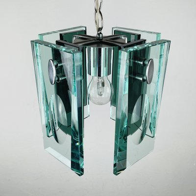 Art Glass Italian Pendant Lamp from Fontana Arte, Italy, 1970s-WQC-1193153