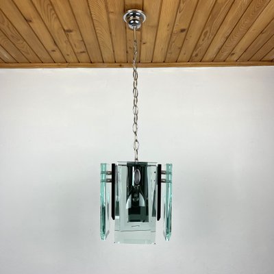 Art Glass Italian Pendant Lamp from Fontana Arte, Italy, 1970s-WQC-1193153