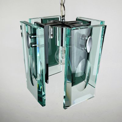 Art Glass Italian Pendant Lamp from Fontana Arte, Italy, 1970s-WQC-1193153