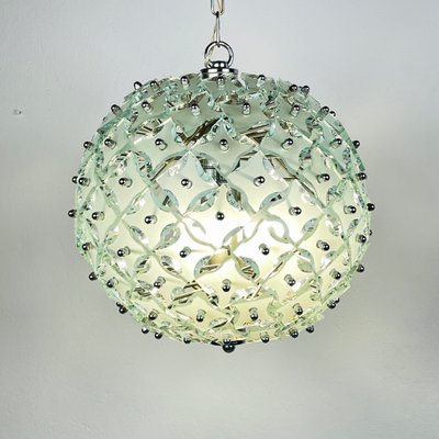 Art Glass Pendant Lamp Sputnik by Fontana Arte, Italy, 1960s-WQC-1718060