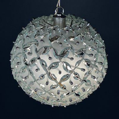 Art Glass Pendant Lamp Sputnik by Fontana Arte, Italy, 1960s-WQC-1718060