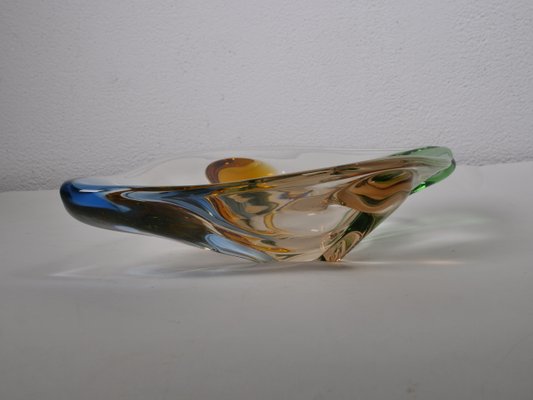 Art Glass Rhapsody Vase by Frantisek Zemek for Mstišov, 1950s-LVS-878744