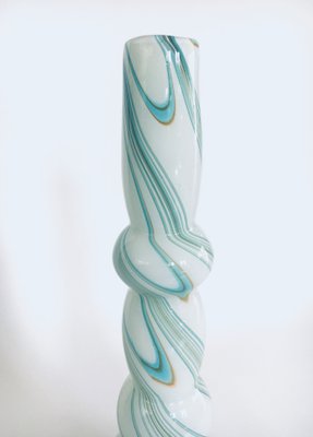 Art Glass Swirl Hooped Vase, Italy, 1970s-RQV-1388854