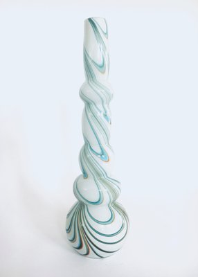 Art Glass Swirl Hooped Vase, Italy, 1970s-RQV-1388854