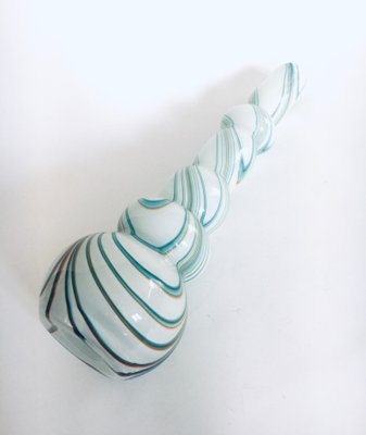 Art Glass Swirl Hooped Vase, Italy, 1970s-RQV-1388854