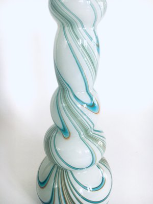 Art Glass Swirl Hooped Vase, Italy, 1970s-RQV-1388854