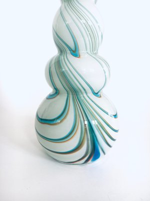 Art Glass Swirl Hooped Vase, Italy, 1970s-RQV-1388854