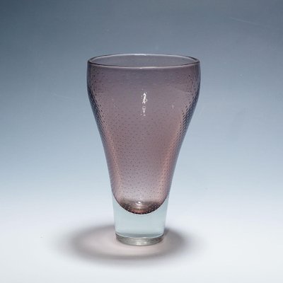 Art Glass Vase attributed to Gunnel Nyman for Nuutajarvi Notsio, 1950s-KJP-1821617