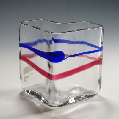 Art Glass Vase by Erick Hoeglund for Vrigstad Glassworks, 1980s-KJP-1155514