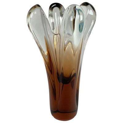 Art Glass Vase by Jan Beranek for Skrdlovice Glasswork, 1960s-TZ-826150