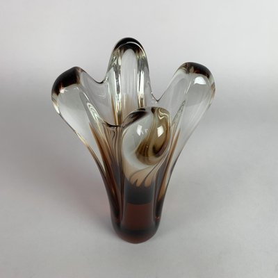 Art Glass Vase by Jan Beranek for Skrdlovice Glasswork, 1960s-TZ-826150