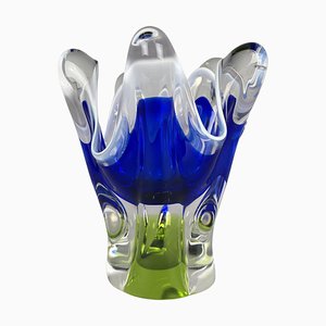 Art Glass Vase by Josef Hospodka for Chribska Glassworks, 1960s-TZ-1028650