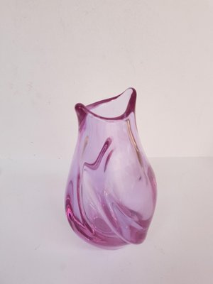 Art Glass Vase by Klinger Miroslav for Železny Brod Sklo Union, 1960s-QDP-660505