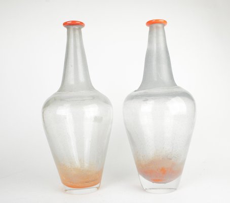 Art Glass Vases by Monica Backström, Set of 2-HYQ-1251135