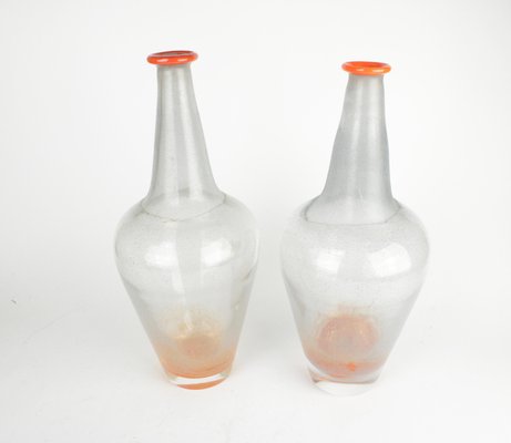 Art Glass Vases by Monica Backström, Set of 2-HYQ-1251135