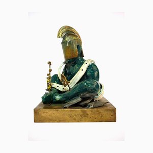 Art Modern Ceramic Warrior Sculpture-GKB-841315