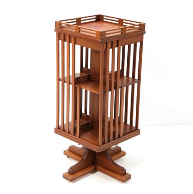 Art New Oak Juststil Revolving Bookcase, 1890s-MY-1432088