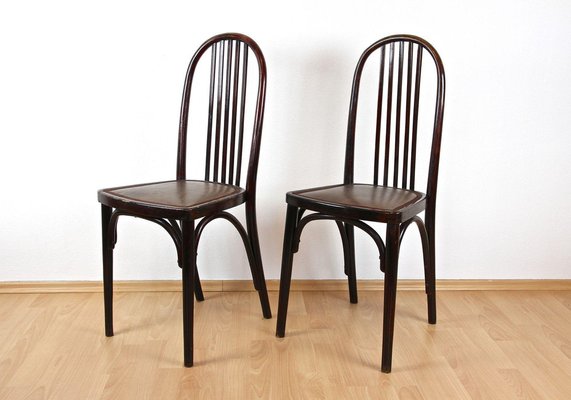 Art Nouveau 1st Edition Thonet Chairs attributed to Josef Hoffmann, 1906, Set of 2-TQA-1755015