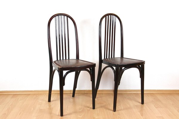 Art Nouveau 1st Edition Thonet Chairs attributed to Josef Hoffmann, 1906, Set of 2-TQA-1755015