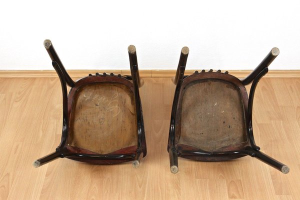 Art Nouveau 1st Edition Thonet Chairs attributed to Josef Hoffmann, 1906, Set of 2-TQA-1755015