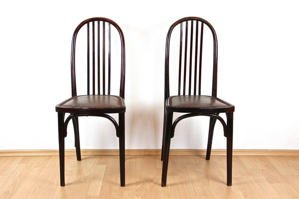 Art Nouveau 1st Edition Thonet Chairs attributed to Josef Hoffmann, 1906, Set of 2-TQA-1755015