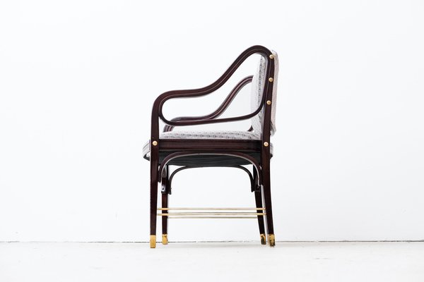 Art Nouveau Armchair Chairs by Otto Wagner for Jacob & Josef Kohn, 1890s, Set of 2-ZNO-1777519