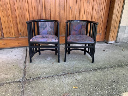 Art Nouveau Armchairs in the style of Josef Hoffmann, 1920, Set of 2-OXJ-1721924