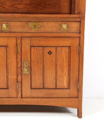 Art Nouveau Arts & Crafts Oak Buffet or Cupboard by H.F. Jansen & Zonen, 1900s-MY-1353172