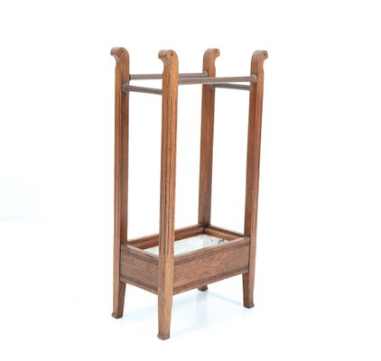 Art Nouveau Arts & Crafts Oak Umbrella Stand, 1900s-MY-1216170