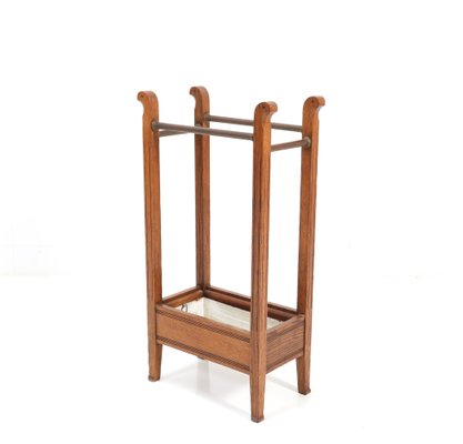 Art Nouveau Arts & Crafts Oak Umbrella Stand, 1900s-MY-1216170